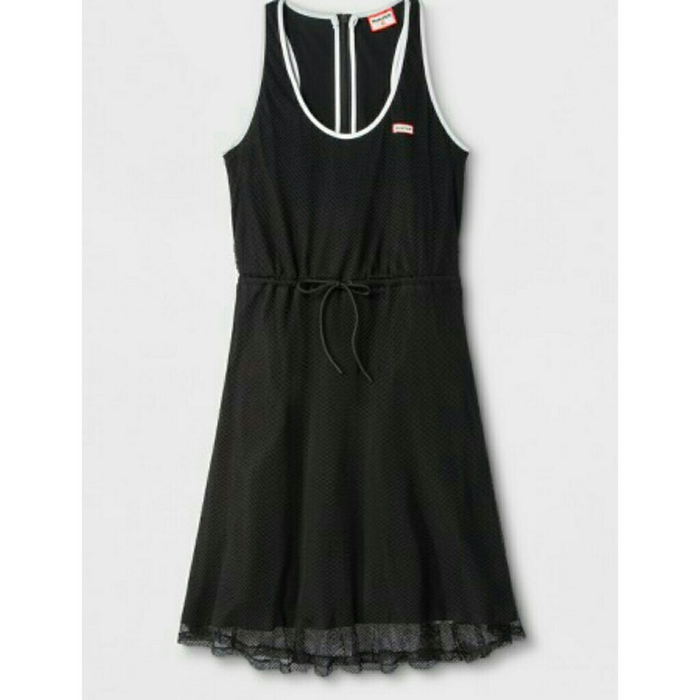 Hunter for target black mesh a line dress